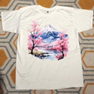 tee shirt premium fan art mont fuji & cerisiers
