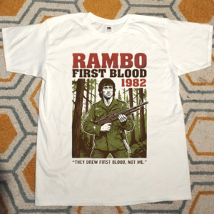 tee shirt premium fan art rambo first blood