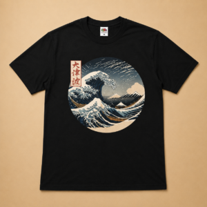 tee shirt premium fan art the great wave kanagawa