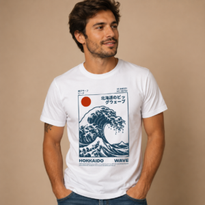 tee shirt premium fan art hokkaido wave